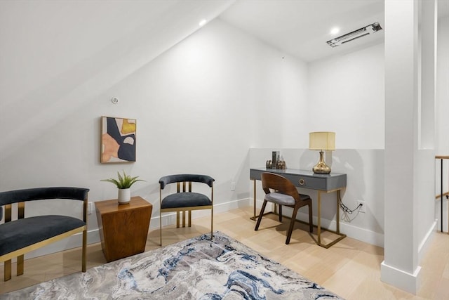 145 Warren St Unit 5, Newton, MA 02459 - living area featuring lofted ceiling, wood finished floors, and recessed lighting