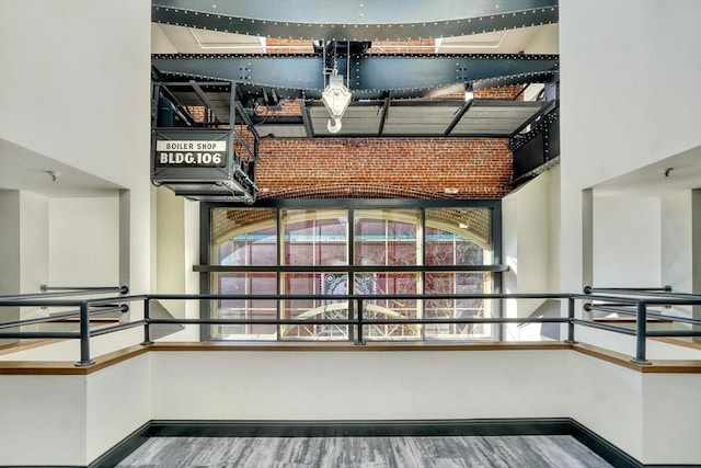 interior space featuring wood-type flooring