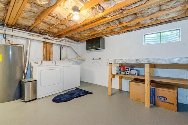 300 Falmouth Rd Unit 12A, Mashpee, MA 02649 - basement featuring gas water heater and washing machine and dryer