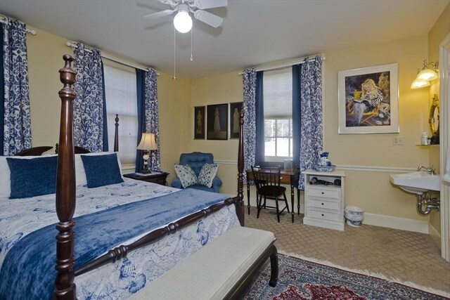 bedroom featuring baseboards