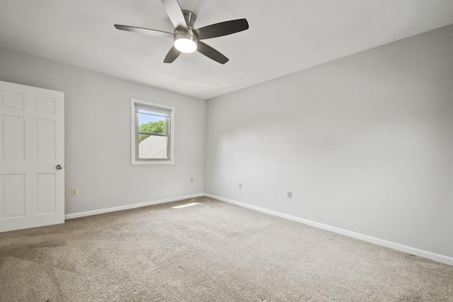 192 Pleasant St Unit 3, Leominster, MA 01453 - empty room with carpet flooring, ceiling fan, and baseboards