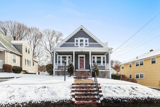 view of front of house featuring a porch