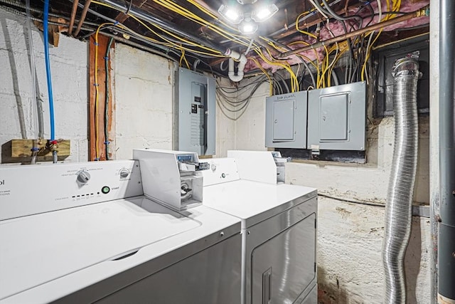22 Tampa St, Worcester, MA 01604 - washroom with washer and dryer and electric panel