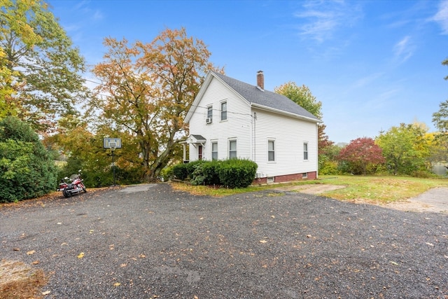 view of side of property