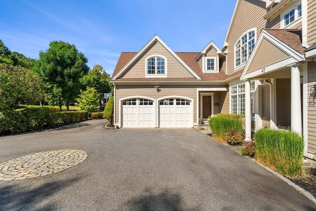 view of home's exterior with a garage