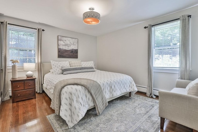 1 Columbine Rd, Milton, MA 02186 - bedroom with wood finished floors and a baseboard heating unit