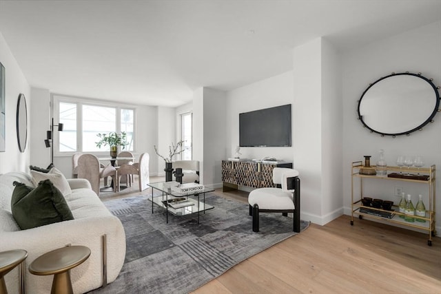 10 Rogers Unit 1119, Cambridge, MA 02142 - living room featuring wood finished floors and baseboards