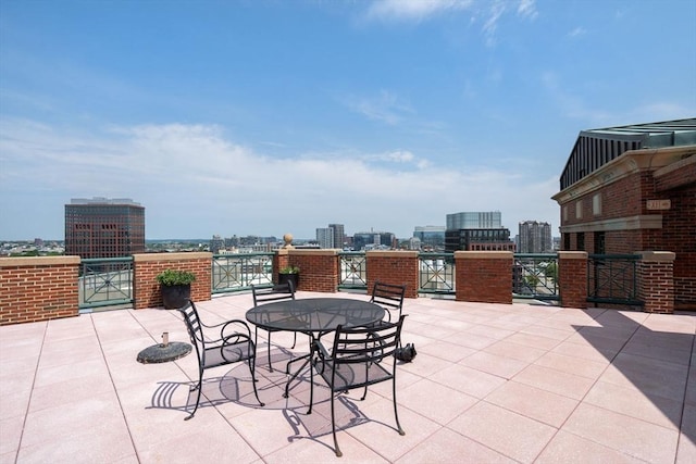 10 Rogers Unit 1119, Cambridge, MA 02142 - view of patio with a view of city