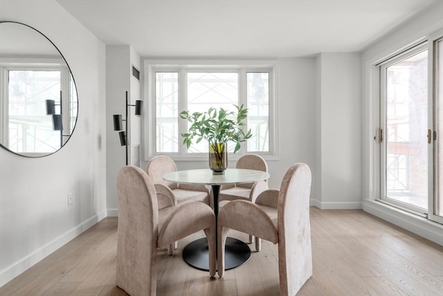 10 Rogers Unit 1119, Cambridge, MA 02142 - dining space featuring light wood finished floors and baseboards