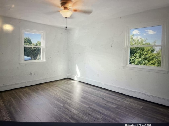 35 Marsh Ave, Worcester, MA 01605 - spare room with a ceiling fan, baseboards, and wood finished floors