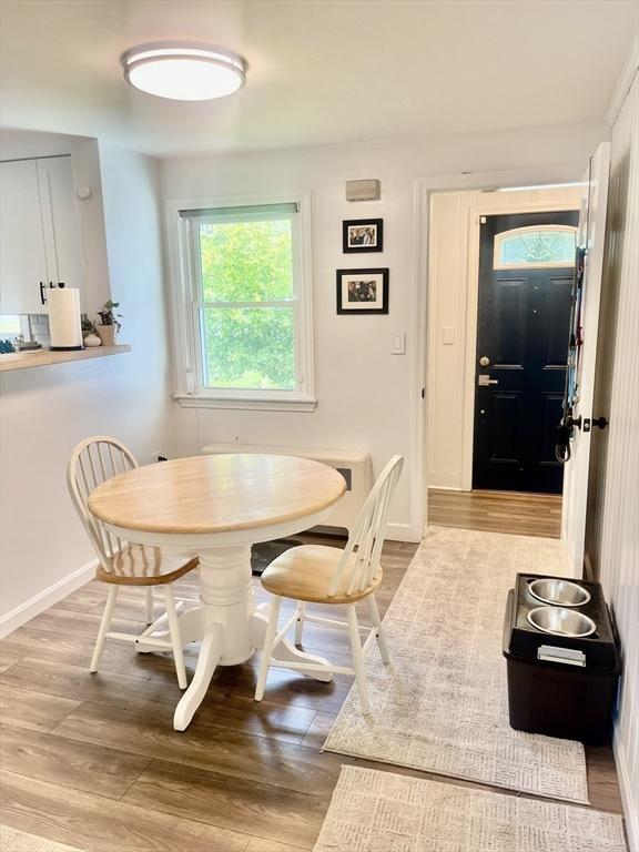 35 Marsh Ave, Worcester, MA 01605 - dining space with wood finished floors and baseboards