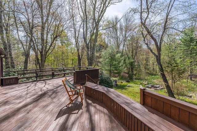 view of wooden terrace