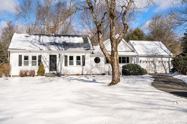 front of property featuring a garage