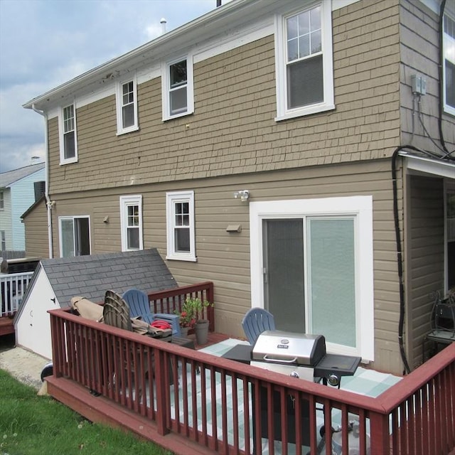 85-87 Belrose Ave, Lowell, MA 01852 - back of property featuring a wooden deck