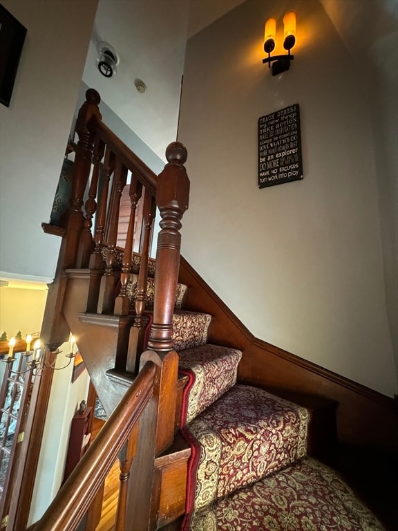 view of staircase