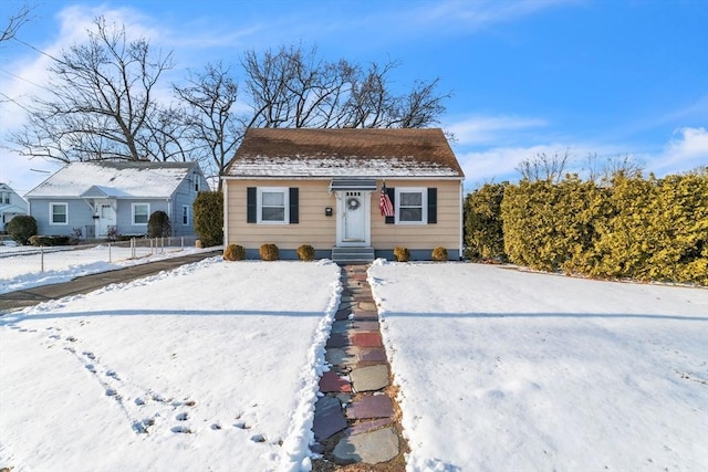 view of bungalow