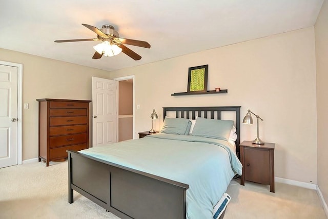 19 Crystal Way Unit 19, Bellingham, MA 02019 - bedroom featuring light colored carpet, baseboards, and ceiling fan