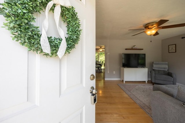 19 Crystal Way Unit 19, Bellingham, MA 02019 - doorway to property featuring ceiling fan