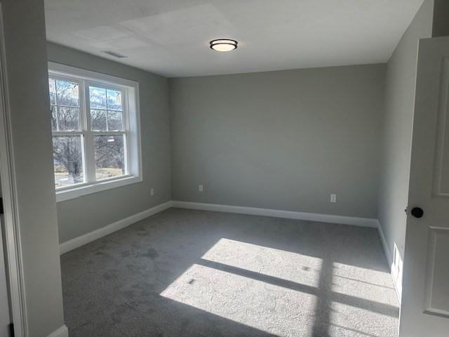 view of carpeted empty room