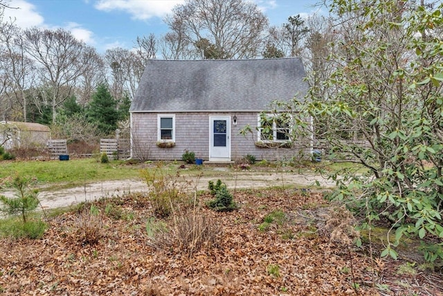 view of new england style home