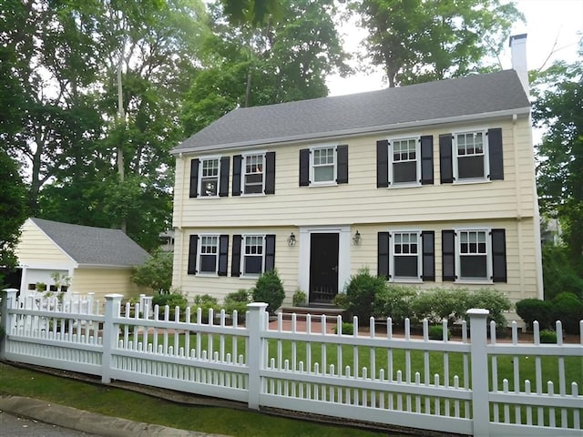 view of colonial inspired home