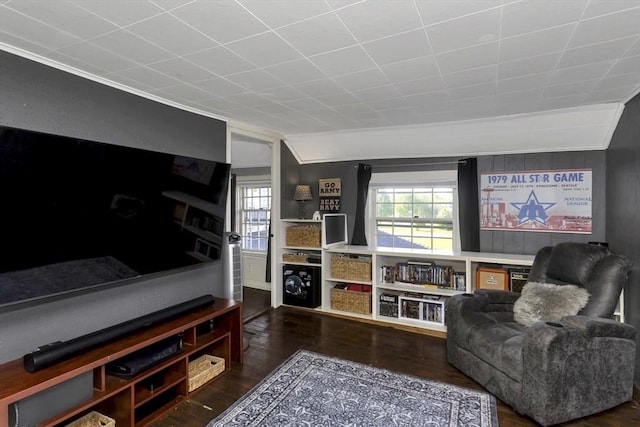 685 Main St, Wilbraham, MA 01095 - living room featuring plenty of natural light, wood finished floors, and ornamental molding