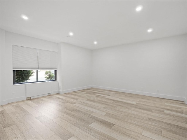 22 Chestnut Pl Unit G1, Brookline, MA 02445 - spare room featuring light wood finished floors and recessed lighting
