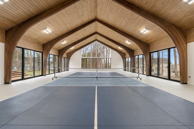 view of horse barn