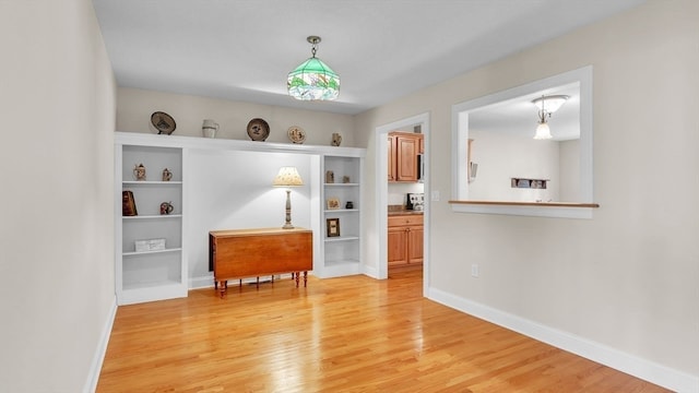 dining room featuring light wood-type flooring