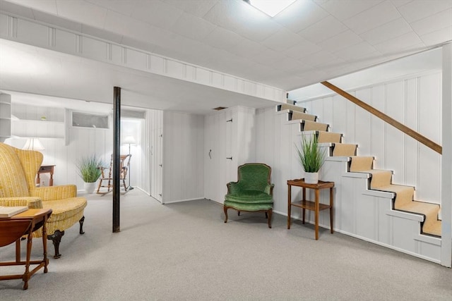 37 Benjamin, Marlborough, MA 01752 - finished below grade area with carpet flooring and stairway