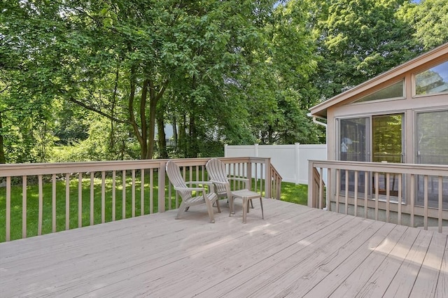 2-4 Founders Rd, Shrewsbury, MA 01545 - wooden deck with view of wooded area