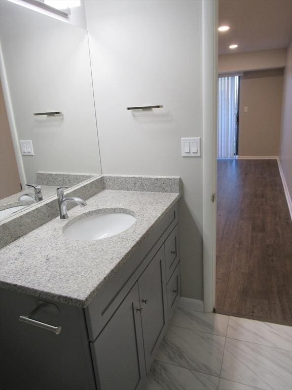 bathroom with vanity