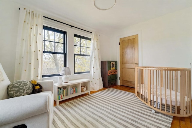 interior space with wood finished floors
