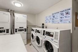 205 Independence Ave Unit 223, Quincy, MA 02169 - community laundry featuring estacked washer and dryer and washer and clothes dryer