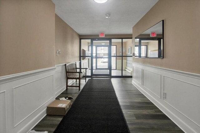 205 Independence Ave Unit 223, Quincy, MA 02169 - common area with a decorative wall and wainscoting