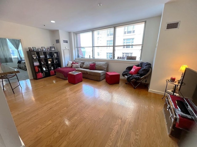 234 Causeway St Unit 723, Boston, MA 02114 - living room featuring light wood-style flooring and baseboards