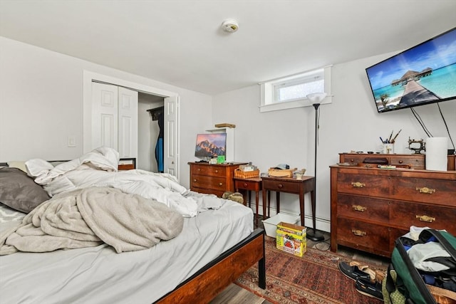 24 Central St, Somerville, MA 02143 - bedroom featuring wood finished floors and a closet