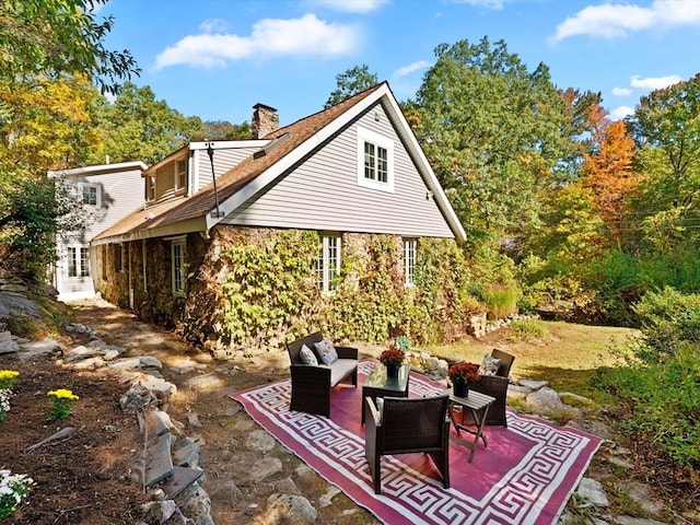 view of patio / terrace with an outdoor living space