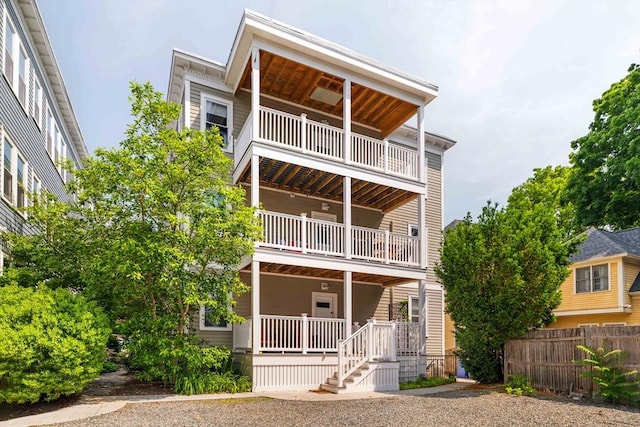 11 Sedgwick St Unit 8, Boston, MA 02130 - view of front facade with a balcony and a porch