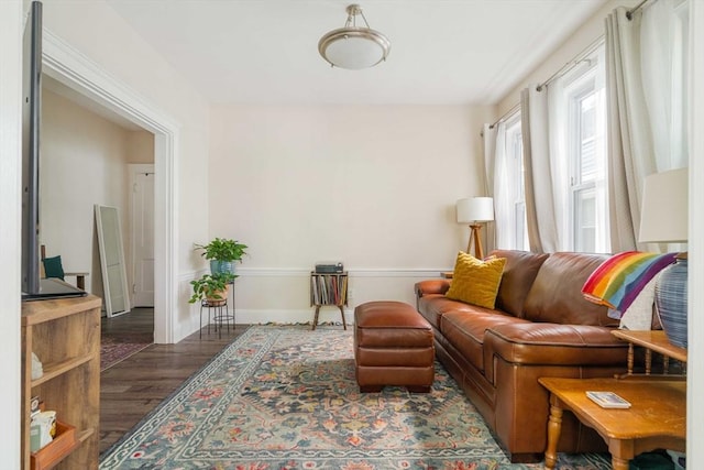 11 Sedgwick St Unit 8, Boston, MA 02130 - living room featuring wood finished floors and baseboards