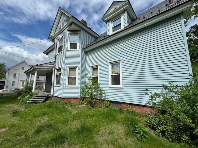 81 High St, West Springfield, MA 01089 - view of side of home with a porch