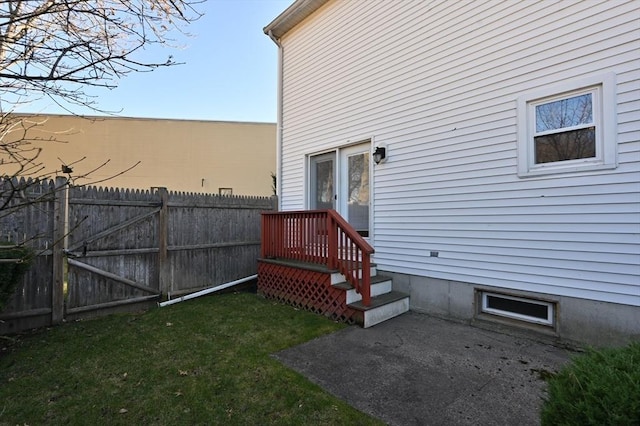 exterior space with a patio