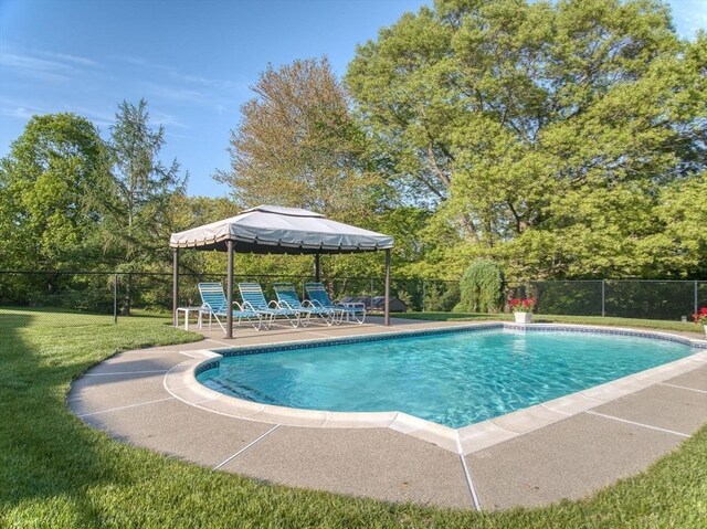 34 Marlboro St, Hudson, MA 01749 - view of pool featuring a gazebo and a patio area