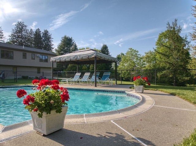 34 Marlboro St, Hudson, MA 01749 - view of pool featuring a gazebo, fence, and a patio
