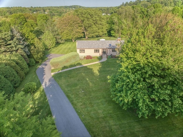 34 Marlboro St, Hudson, MA 01749 - aerial view of property and surrounding area featuring a heavily wooded area