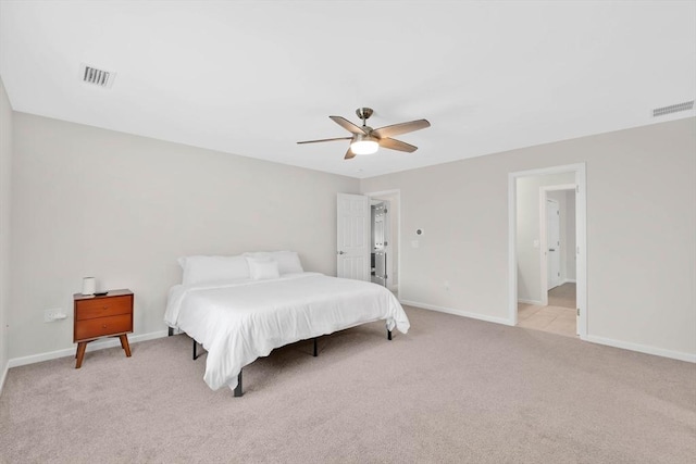 20 Ericka Cir, East Longmeadow, MA 01028 - bedroom with light carpet, baseboards, and a ceiling fan