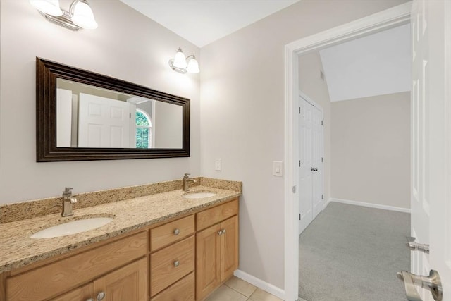 20 Ericka Cir, East Longmeadow, MA 01028 - bathroom featuring double vanity and baseboards