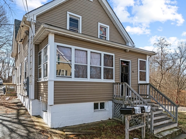 view of front of home