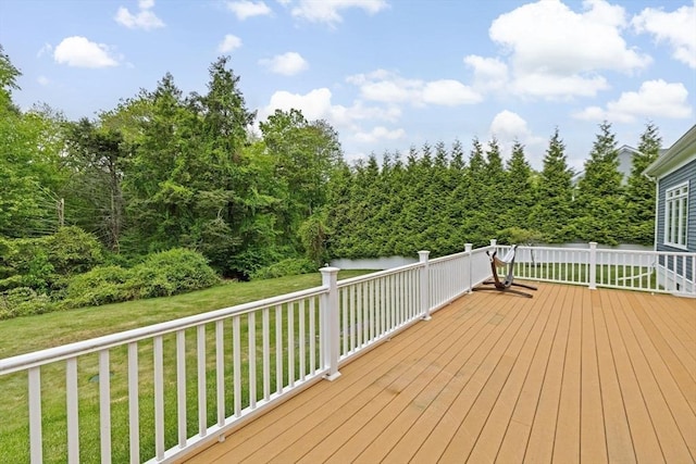 15 Henrys Ln, Norwell, MA 02061 - wooden deck with a lawn