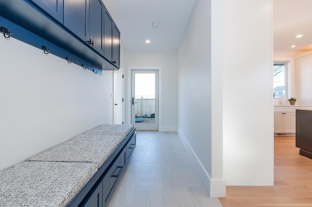 25 W Ave, Marion, MA 02738 - hallway featuring recessed lighting, baseboards, and plenty of natural light